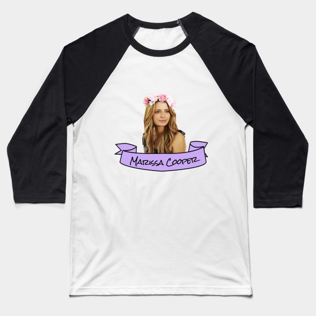 Marissa Cooper Flower Crown Baseball T-Shirt by lunalovebad